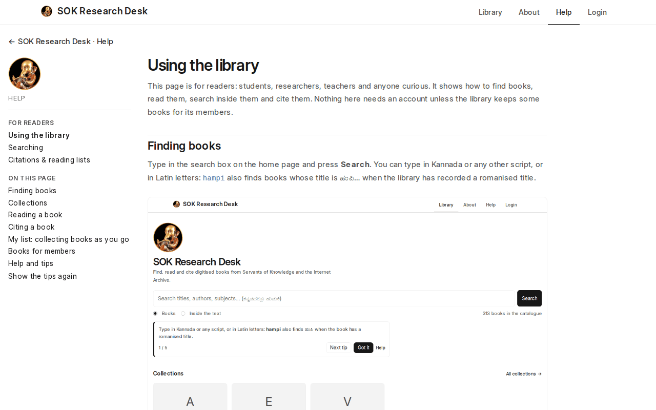 Help for readers